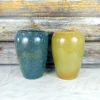Glossy Finish Petha Shape Outdoor Ceramic Pots