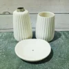 Elegant Shape Khurja Pottery bathroom Set of 3pcs