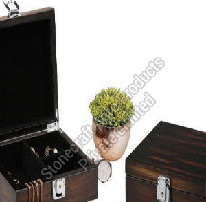 Rectangle Wooden Necklace Storage Box