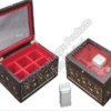 Rectangular Polished Wooden 6 Compartment Box