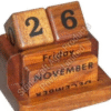 Wooden Desk Calendar