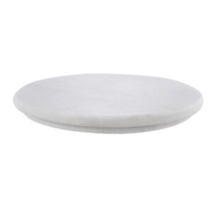 PTR Marble Roti Roller/Chakla/Rolling Pin Board/Roti Maker/Phulka Maker/Chapati Maker (White) (9 inches)
