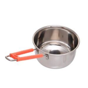 PTR Stainless Steel Sauce Pan/Tea Utensil/Tea Pan/Chaidan with Plastic Handle Care for Cooking Use (0.5 Litre)