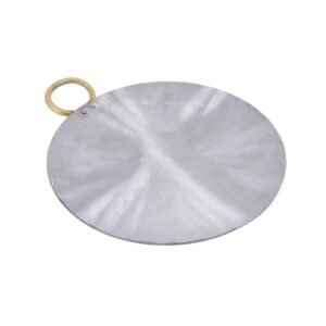 PTR Traditional Pure Iron Tawa/Tava for Roti/paratha/Chapati with Wooden Handle (Style 5)