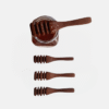 Wooden Honey Dipper (4 Piece)