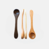 Wooden Spoon Salt, Suger, Tea, Coffe, Sweet Dessert (2 Set)