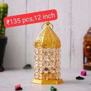 Golden Crystal Decorative Lantern Lamp