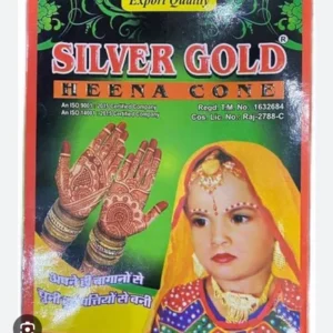 Henna Mehndi Cone Silver Gold