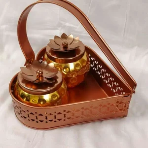 Heart shape gift hamper basket with jar