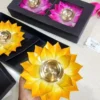 Metal leaf gold brass diya Pooja gift Diwali gift returns gift