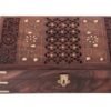Sheesham Wood Jewelry Box - 7x5x2 Inches | Polished Finish, Carved Design, Velvet Lining, Perfect For Home Decor And Gifting