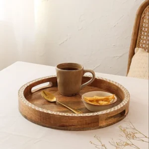 Round Wooden Tray