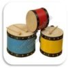 Kids Wooden Music Round Drum Toy