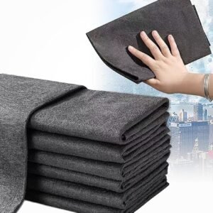 Car Interior Cleaning Cloth, 2 Pack Thickened Magic Cleaning Cloth,Reusable Magic Lint Free Cloth.Water Streak Free Miracle Cleaning Cloth for Home,Window Mirror Glass and Cars.