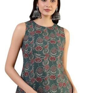 Pinkmint Women’s Printed Sleeveless Top for Women & Girls | Pure Cambric Cotton Fabric | Regular Fit | Soft, Breathable| Ideal for Casual, Daily, Office & Summer Wear (Available in Plus Size)