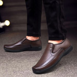 WUGO::Latest Trendy Men Formal Shoes|Brown Moccasin Shoes|Office Shoes For Men's & Boys