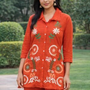 Simora Fashion Cotton Embroidery Cord Set