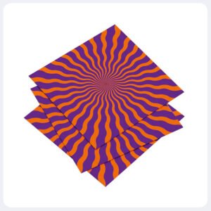 Psychedelic Calm & Clarity Art Bundle - 12x12 in | Set of 4 Designs, 25 Prints Each | Ready to Frame