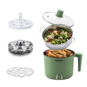 Cookwell Multipurpose Cook Kettle With 1.5L Nonstick Inner Pot (600W)